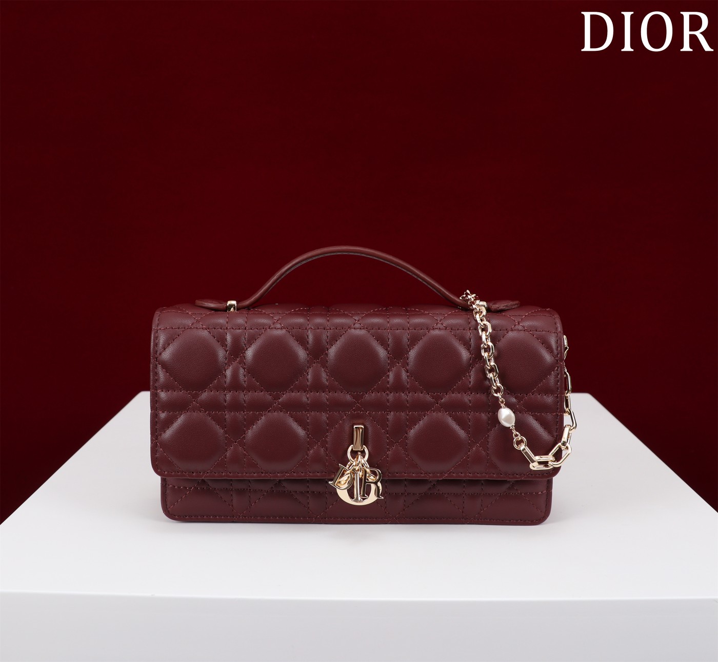 My Dior Mini Bag Bordeaux Cannage Lambskin